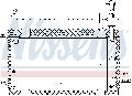 Chłodnica, układ chłodzenia silnika do Toyoty, 646809, NISSENS w ofercie sklepu e-autoparts.pl 