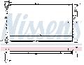 Chłodnica, układ chłodzenia silnika do Kia, 66641, NISSENS w ofercie sklepu e-autoparts.pl 