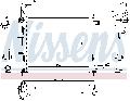 Chłodnica, układ chłodzenia silnika do Kia, 66747, NISSENS w ofercie sklepu e-autoparts.pl 