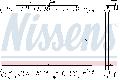 Chłodnica, układ chłodzenia silnika do Nissana, 67366, NISSENS w ofercie sklepu e-autoparts.pl 