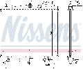 Chłodnica, układ chłodzenia silnika do Nissana, 68700A, NISSENS w ofercie sklepu e-autoparts.pl 