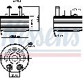 Chłodnica oleju, olej silnikowy do Nissana, 90793, NISSENS w ofercie sklepu e-autoparts.pl 