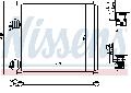 Chłodnica klimatyzacji - skraplacz, ** FIRST FIT ** do Forda, 94302, NISSENS w ofercie sklepu e-autoparts.pl 
