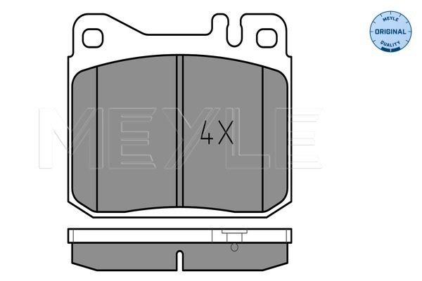 Klocki hamulcowe - komplet, MEYLE-ORIGINAL: True to OE. 025 203 9215 MEYLE Products