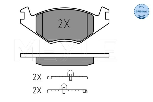 Klocki hamulcowe - komplet, MEYLE-ORIGINAL: True to OE. 025 208 8717 MEYLE Products