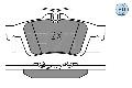 Klocki hamulcowe - komplet, MEYLE-PD: Advanced performance and design. do Forda, 025 241 3717/PD, MEYLE Products w ofercie sklepu e-autoparts.pl 