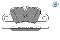Klocki hamulcowe - komplet, MEYLE-PD: Advanced performance and design. do Porsche, 025 245 5416/PD, MEYLE Products w ofercie sklepu e-autoparts.pl 