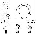Zestaw przewodów zapłonowych do Nissana, 9163, NGK w ofercie sklepu e-autoparts.pl 