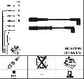 Zestaw przewodów zapłonowych do Fiata, 4746, NGK w ofercie sklepu e-autoparts.pl 