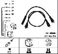 Zestaw przewodów zapłonowych do Renault, 7379, NGK w ofercie sklepu e-autoparts.pl 