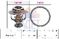 Termostat układu chłodzenia, Made in Italy - OE Equivalent do Mitsubishi, 7.8404, FACET EPS w ofercie sklepu e-autoparts.pl 