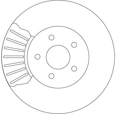 Tarcza hamulcowa DF4147 TRW
