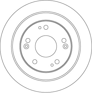 Tarcza hamulcowa DF6526 TRW