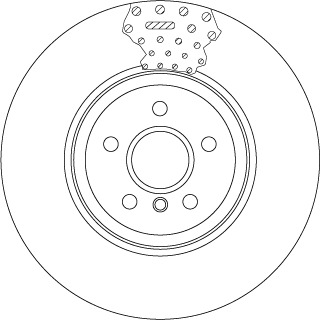 Tarcza hamulcowa DF6605S TRW