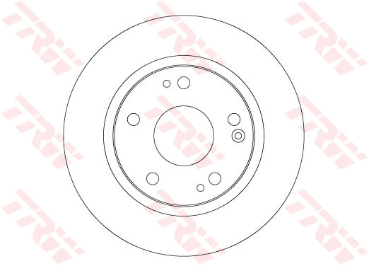 Tarcza hamulcowa DF6704 TRW