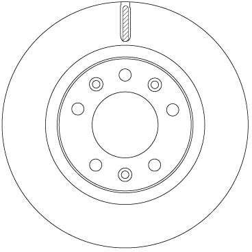 Tarcza hamulcowa DF6785 TRW