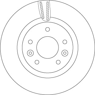 Tarcza hamulcowa DF6786 TRW
