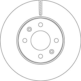 Tarcza hamulcowa DF6794 TRW