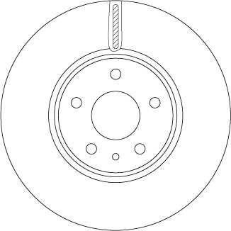 Tarcza hamulcowa DF6811 TRW