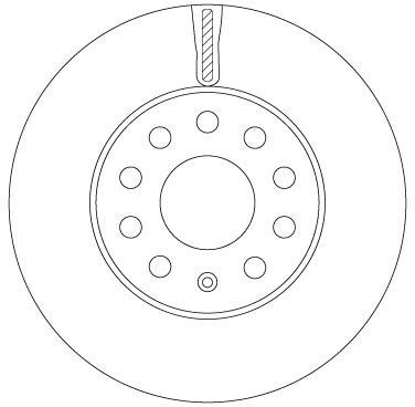 Tarcza hamulcowa DF6903S TRW