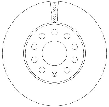 Tarcza hamulcowa DF6903S TRW