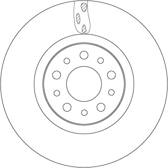 Tarcza hamulcowa DF6933 TRW