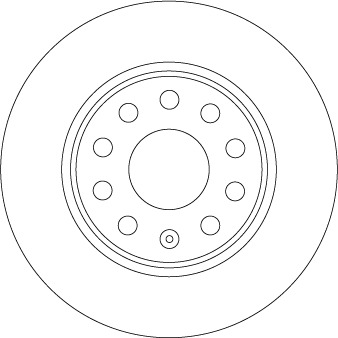 Tarcza hamulcowa DF6952 TRW