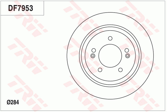 Tarcza hamulcowa DF7953 TRW