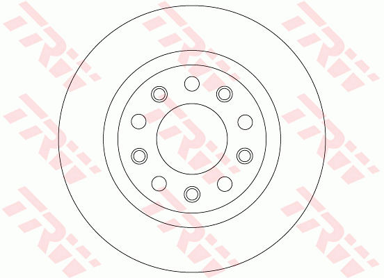 Tarcza hamulcowa DF8070 TRW