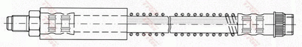 Przewód hamulcowy elastyczny PHB449 TRW