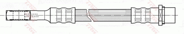 Przewód hamulcowy elastyczny PHD471 TRW