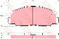 Klocki hamulcowe - komplet do Daihatsu, GDB1135, TRW w ofercie sklepu e-autoparts.pl 