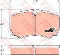 Klocki hamulcowe - komplet, COTEC do Iveco, GDB1535, TRW w ofercie sklepu e-autoparts.pl 