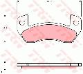 Klocki hamulcowe - komplet , GDB1680, TRW w ofercie sklepu e-autoparts.pl 