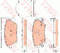 Klocki hamulcowe - komplet, COTEC do Saaba, GDB1782, TRW w ofercie sklepu e-autoparts.pl 