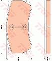 Klocki hamulcowe - komplet do Jaguara, GDB1801, TRW w ofercie sklepu e-autoparts.pl 