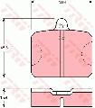 Klocki hamulcowe - komplet do Skody, GDB300, TRW w ofercie sklepu e-autoparts.pl 