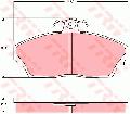 Klocki hamulcowe - komplet do Tata, GDB3148, TRW w ofercie sklepu e-autoparts.pl 