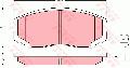 Klocki hamulcowe - komplet, COTEC do Daihatsu, GDB3214, TRW w ofercie sklepu e-autoparts.pl 