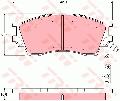 Klocki hamulcowe - komplet do Mazdy, GDB3230, TRW w ofercie sklepu e-autoparts.pl 