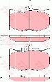 Klocki hamulcowe - komplet, COTEC do Lexusa, GDB3398, TRW w ofercie sklepu e-autoparts.pl 
