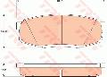 Klocki hamulcowe - komplet, COTEC do Lexusa, GDB3491, TRW w ofercie sklepu e-autoparts.pl 