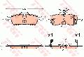 Klocki hamulcowe - kompletGDB3588, TRW w ofercie sklepu e-autoparts.pl 