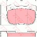 Klocki hamulcowe - komplet, COTEC do Land Rovera, GDB394, TRW w ofercie sklepu e-autoparts.pl 