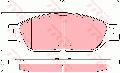 Klocki hamulcowe - komplet do Forda, GDB4138, TRW w ofercie sklepu e-autoparts.pl 