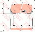 Klocki hamulcowe - komplet, COTEC do Rovera, GDB499, TRW w ofercie sklepu e-autoparts.pl 
