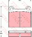 Klocki hamulcowe - komplet do Audi, GDB663, TRW w ofercie sklepu e-autoparts.pl 