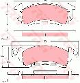 Klocki hamulcowe - komplet do Buicka, GDB742, TRW w ofercie sklepu e-autoparts.pl 