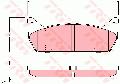 Klocki hamulcowe - komplet do Mazdy, GDB887, TRW w ofercie sklepu e-autoparts.pl 
