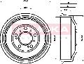 Bęben hamulcowy, KAMOKA do Citroena, 104017, KAMOKA w ofercie sklepu e-autoparts.pl 